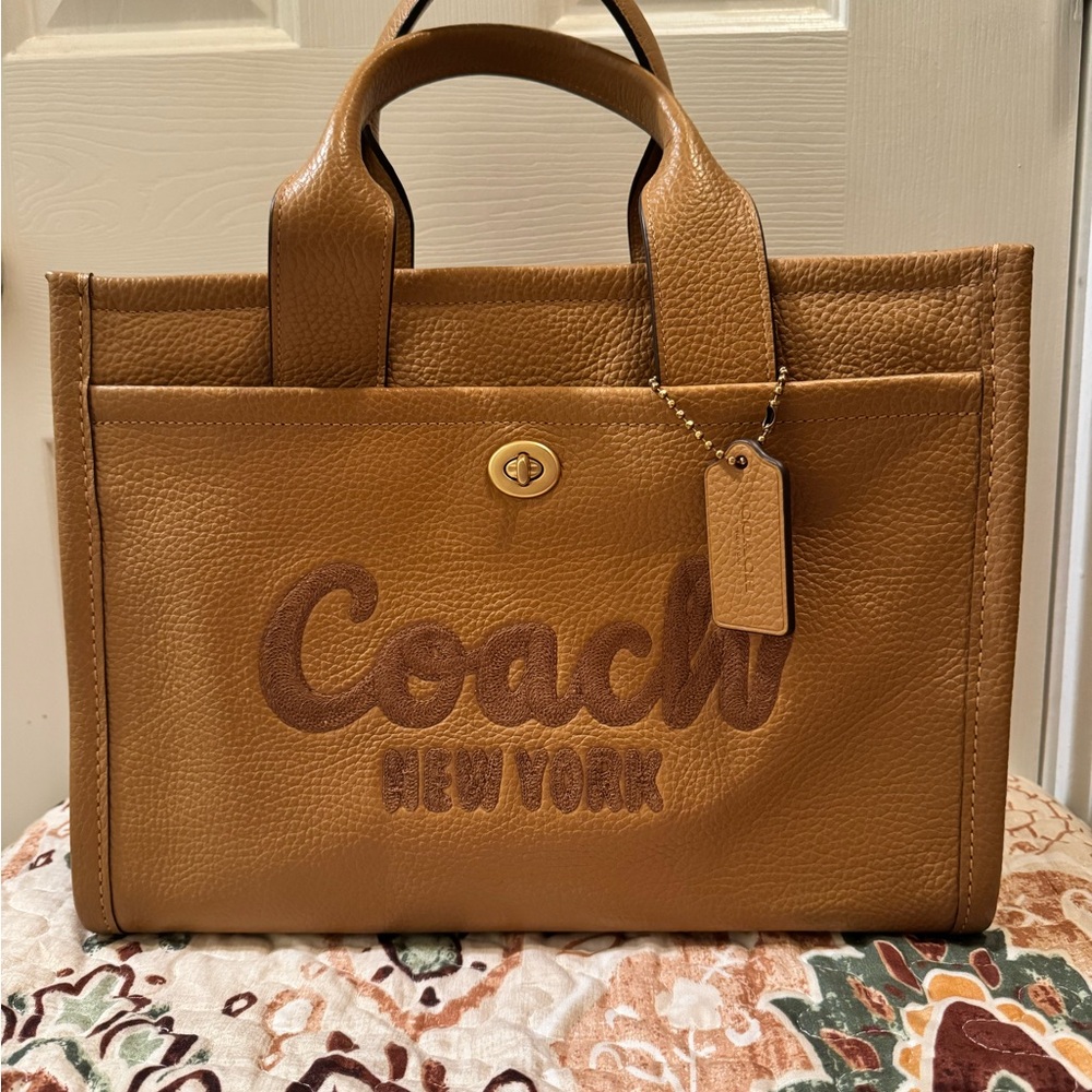 Coach Cargo Tote Bag - Honey Brown